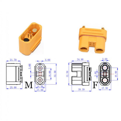 As 150 Female Connectors